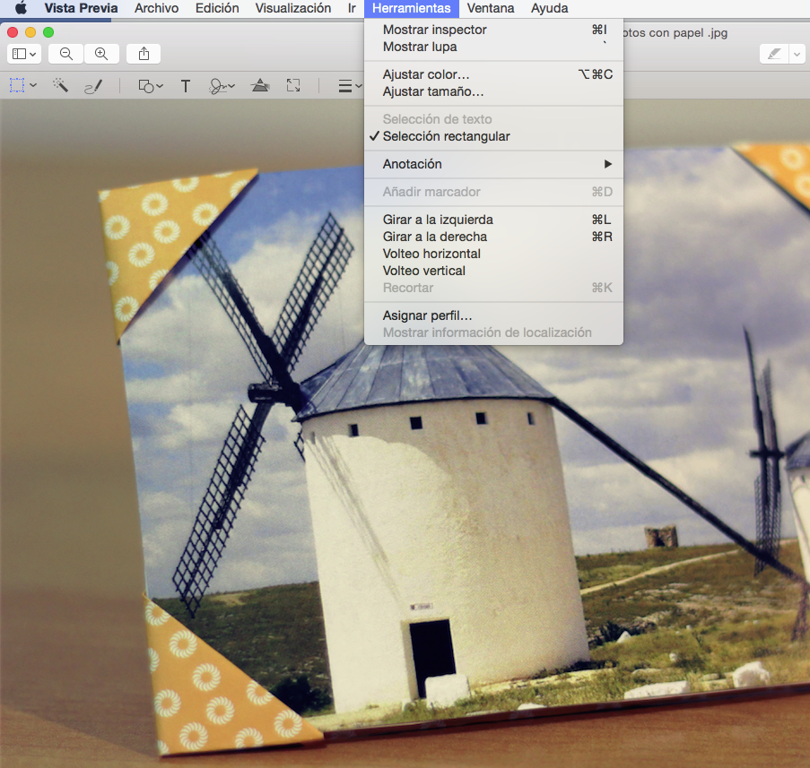 optimizar imágenes con el vista previa de mac