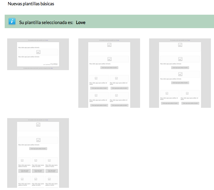 Plantillas básicas de Acumbamail