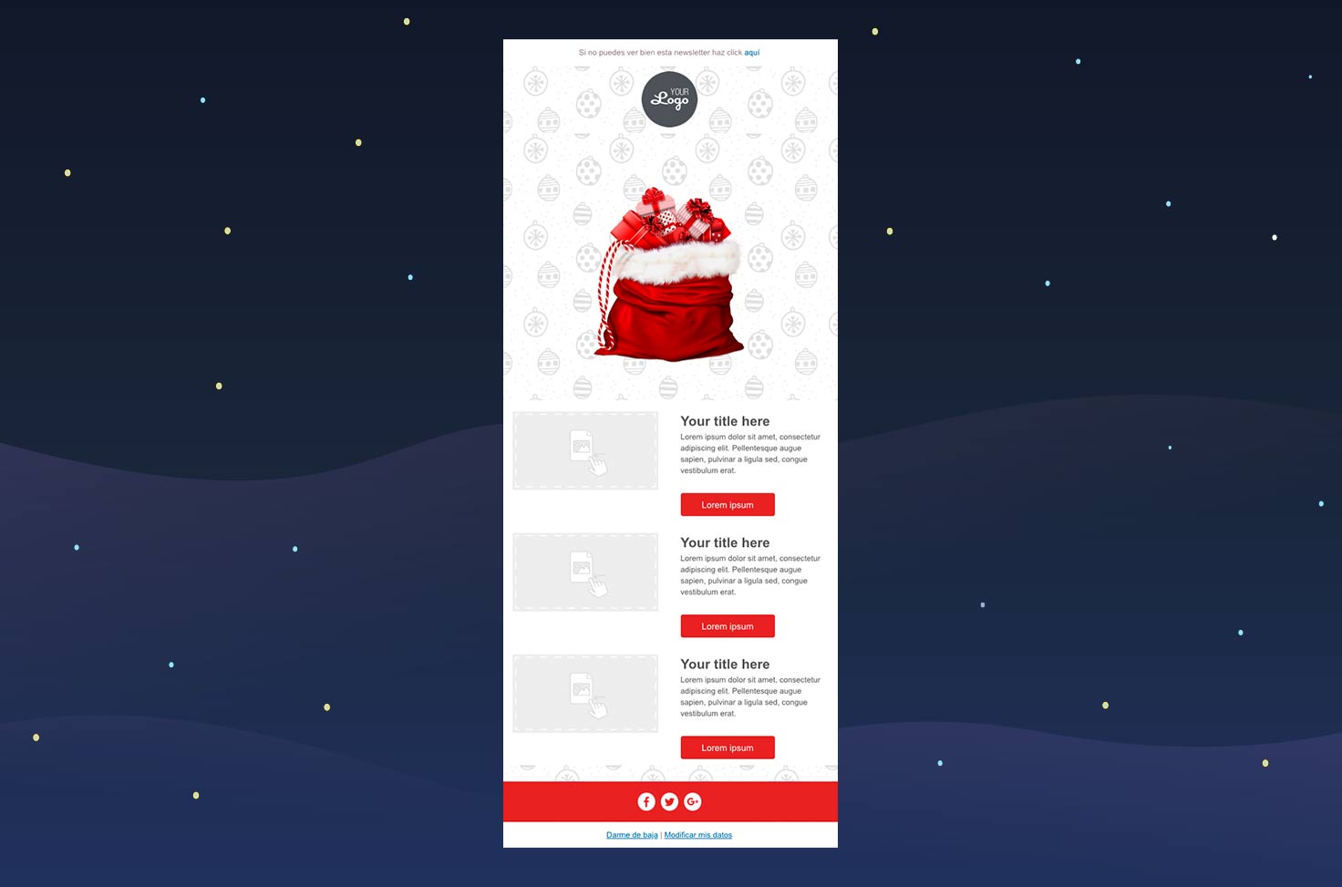 Christmas email template 1