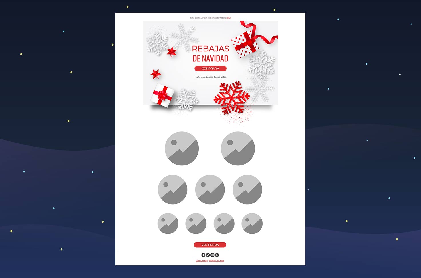 free Christmas newsletter template