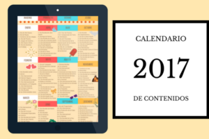 Calendario de contenidos 2017