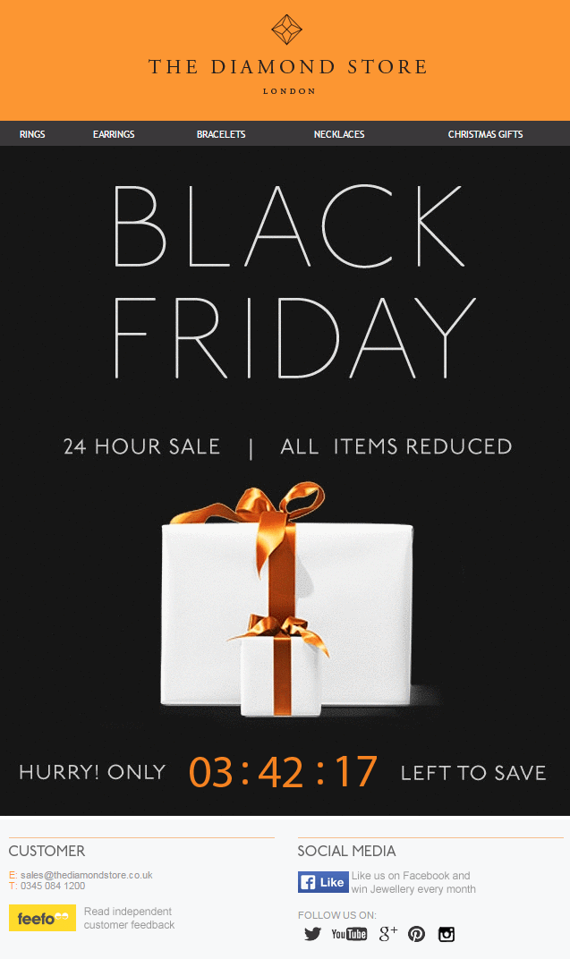 black friday email countdown