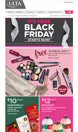 black friday email freebie