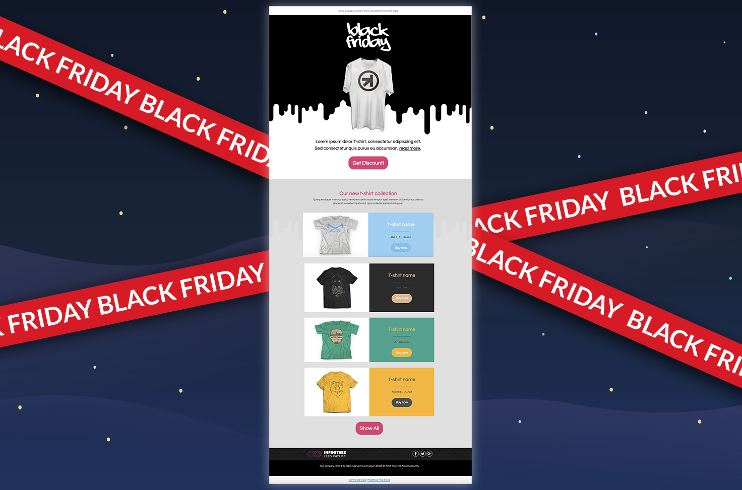 plantilla de email black friday