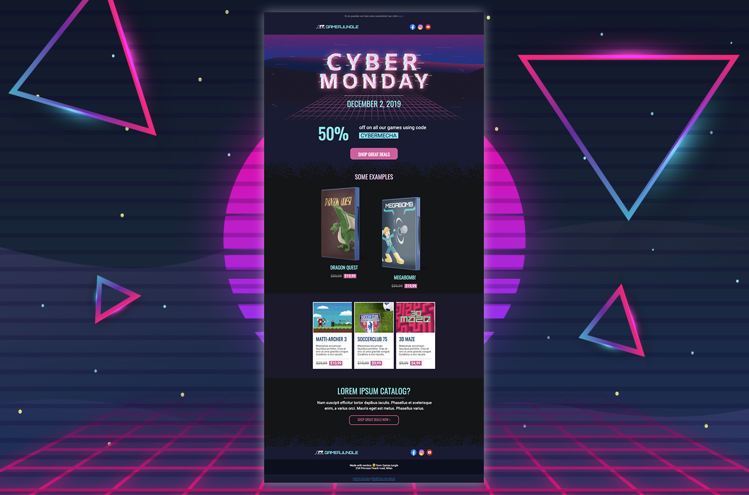 Cyber monday template