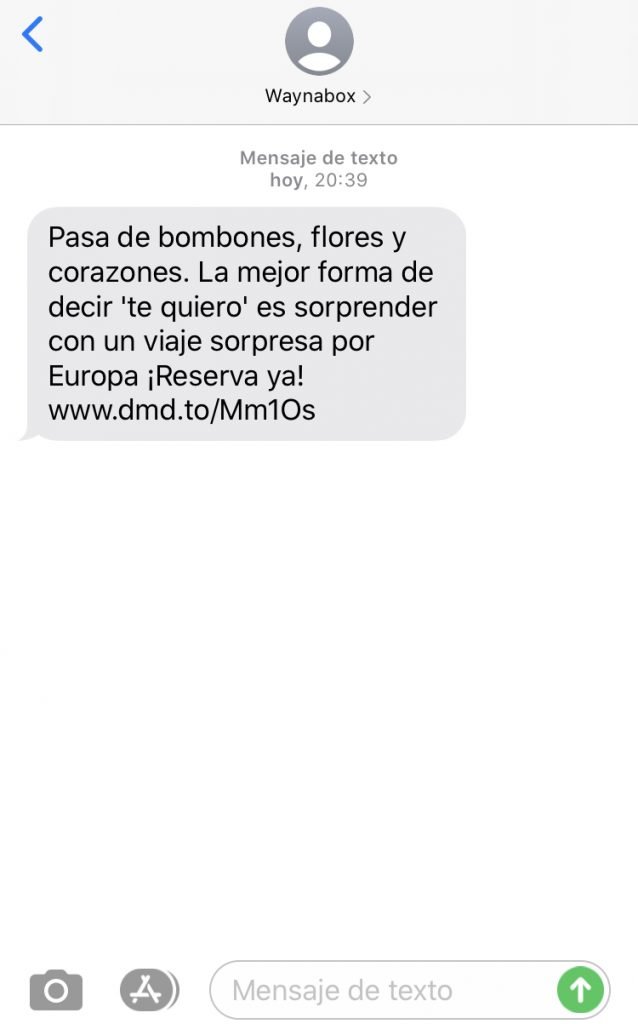 Enviar campañas de SMS