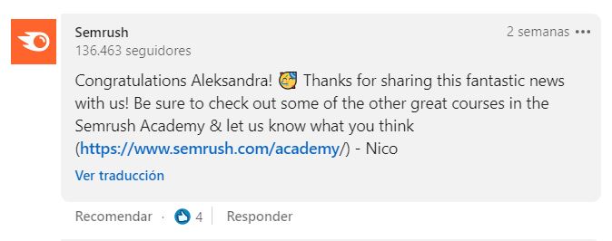 email marketing vs redes sociales ejemplo de interacción con audiencia