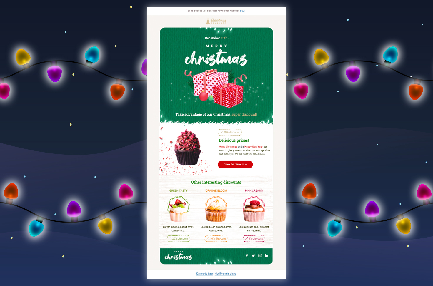 Christmas email template