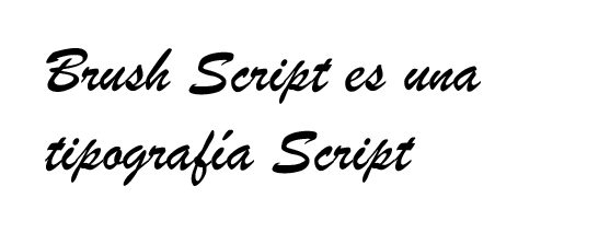 tipografía script