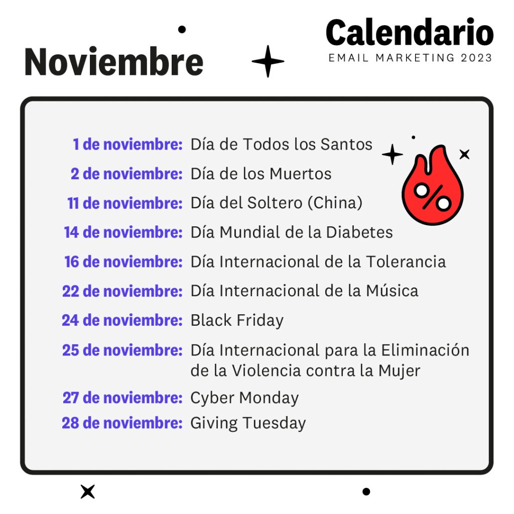 calendario de marketing 2023 noviembre