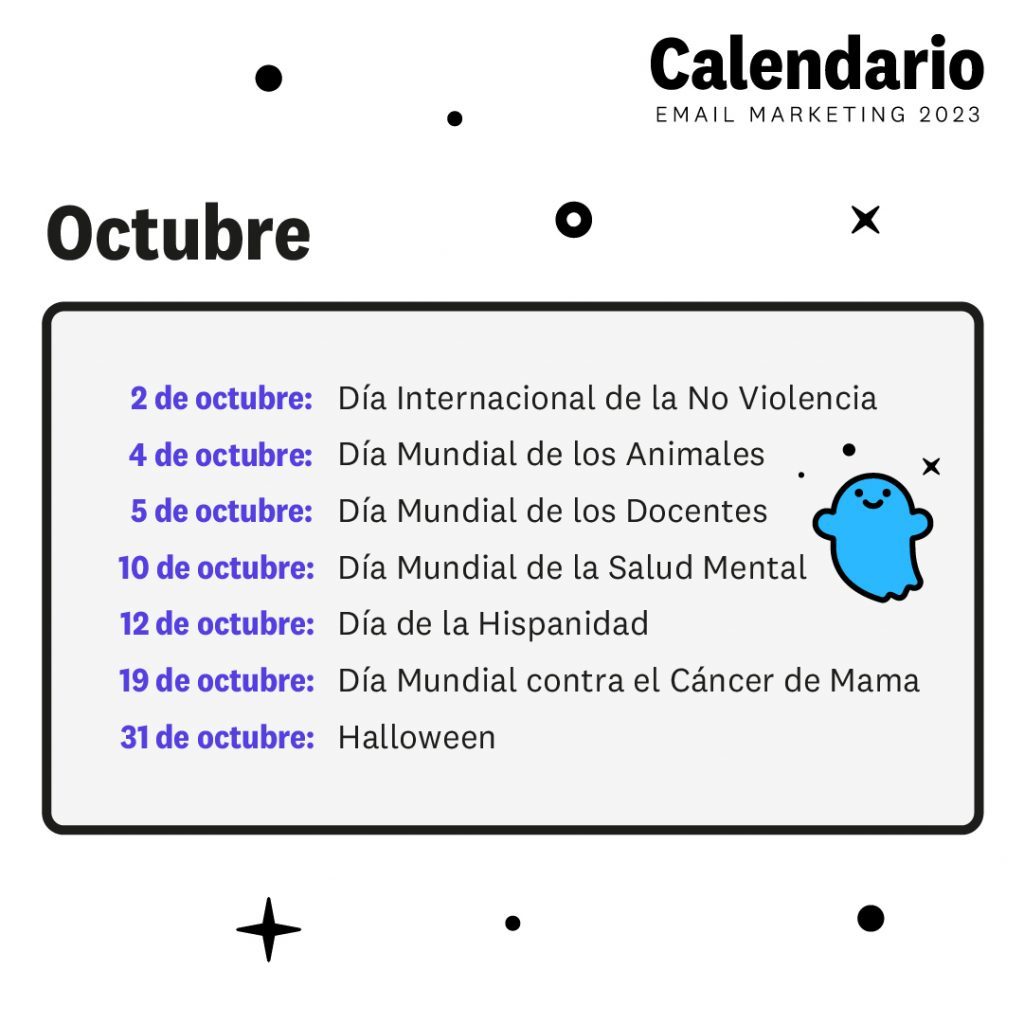 calendario de marketing 2023 octubre