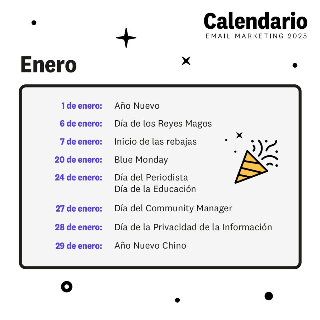 calendario enero 2025