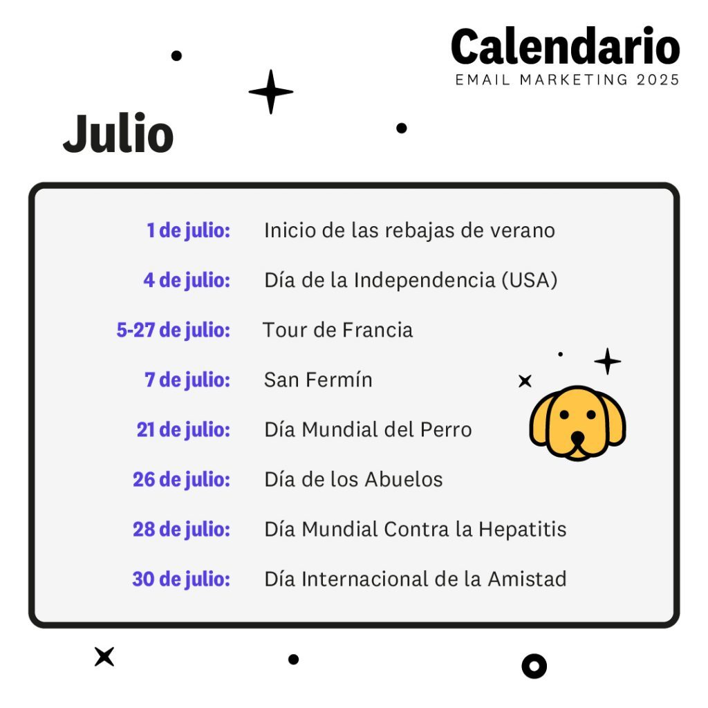 calendario marketing julio