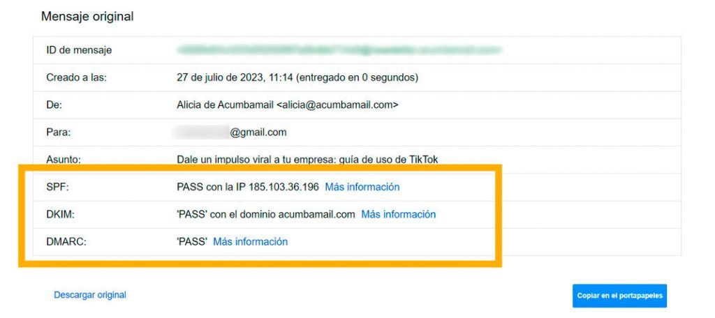 requisitos de Gmail y Yahoo