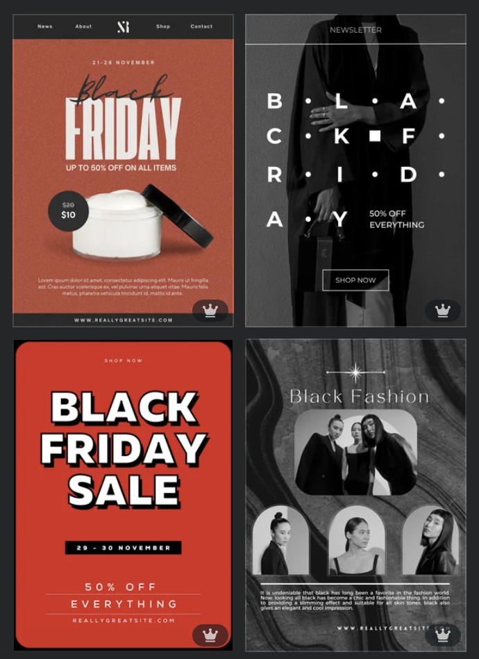 Black Friday Sale ejemplo