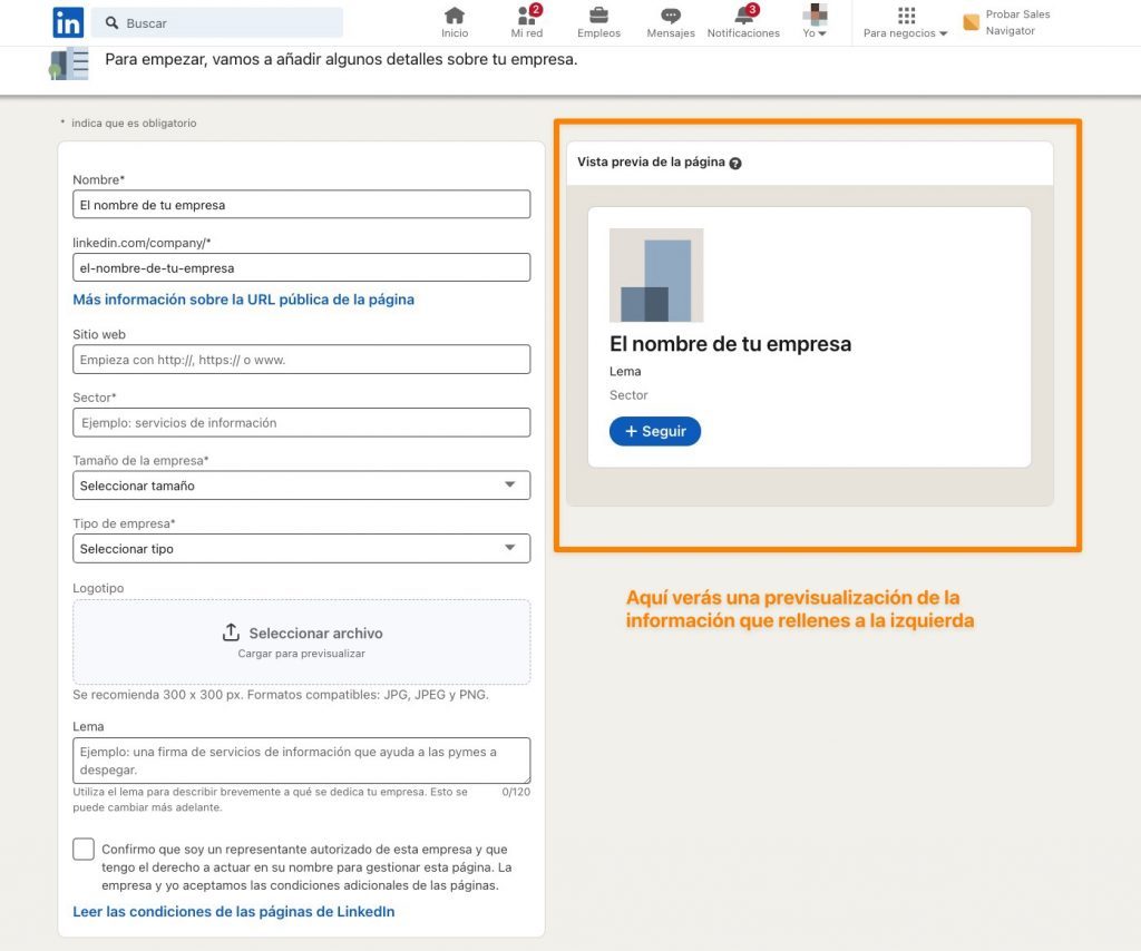 linkedin para negocios