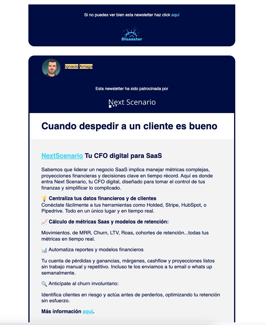 newsletter patrocinada