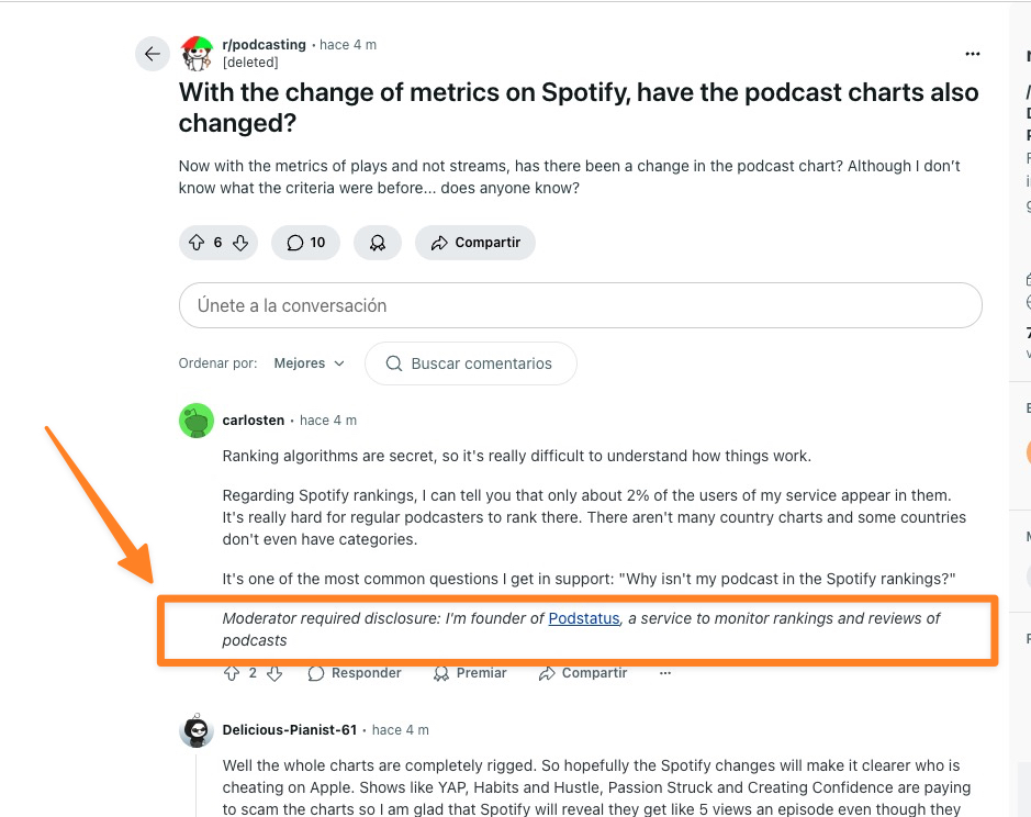 aviso requerido reddit