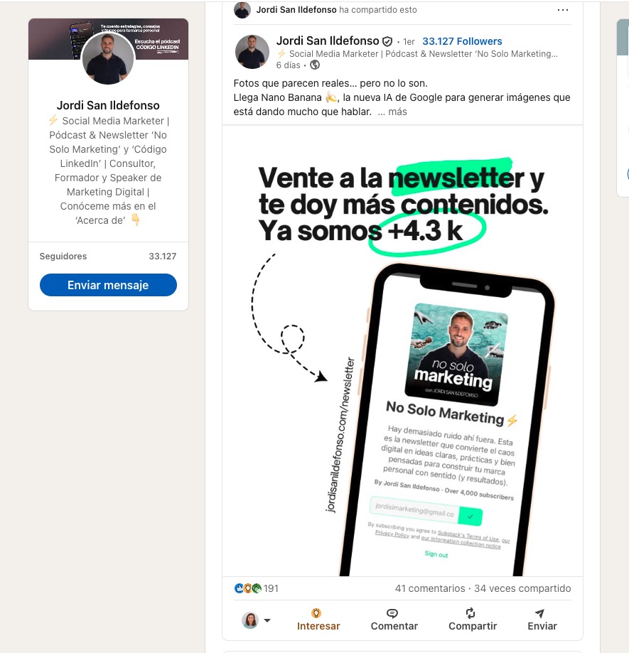 captar suscriptores con linkedin