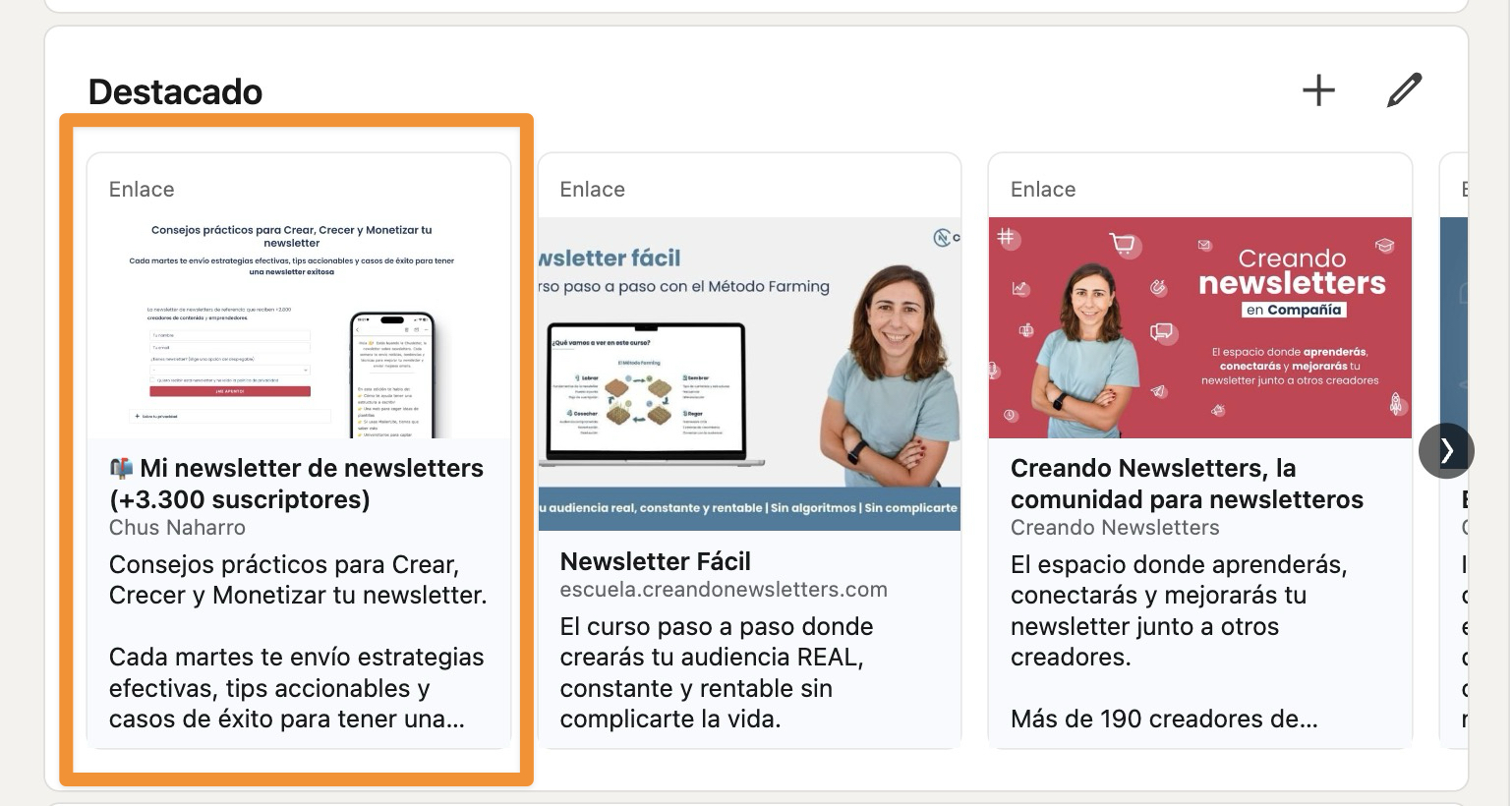 consigue suscriptores para newsletter con linkedin