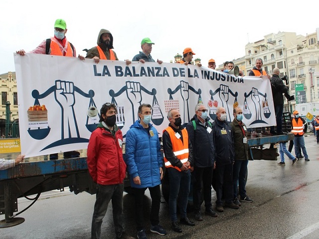Protestas sectoriales en Valencia