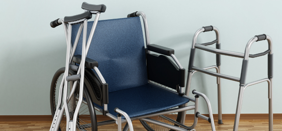 andador silla de ruedas y muletas