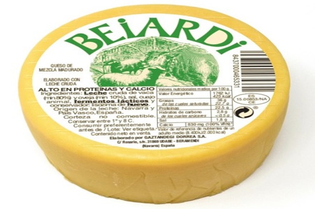 Listeria monocytogenes en queso mezcla madurado de España