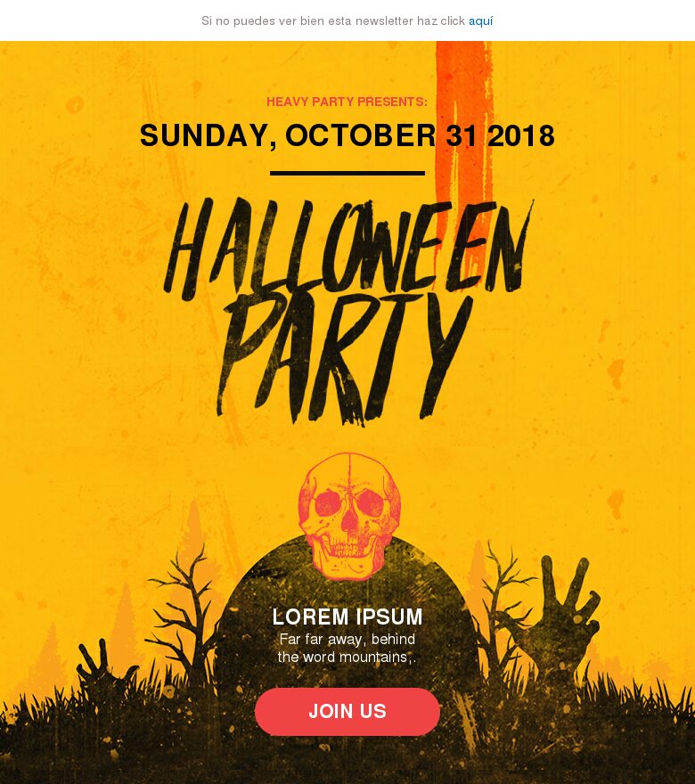 Template email marketing Halloween #2