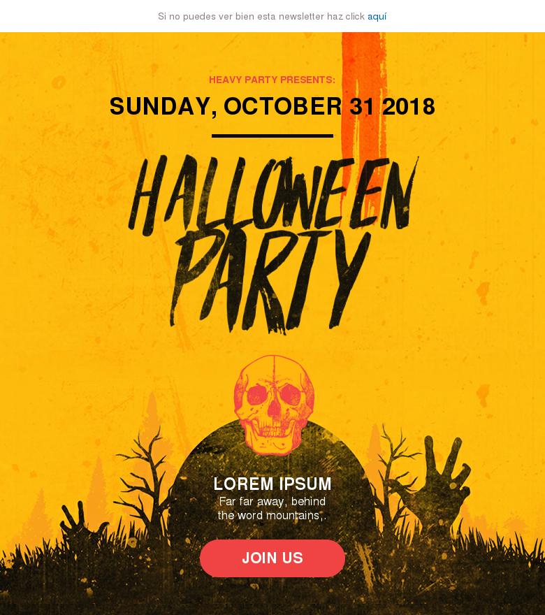 Plantilla email marketing Halloween#2