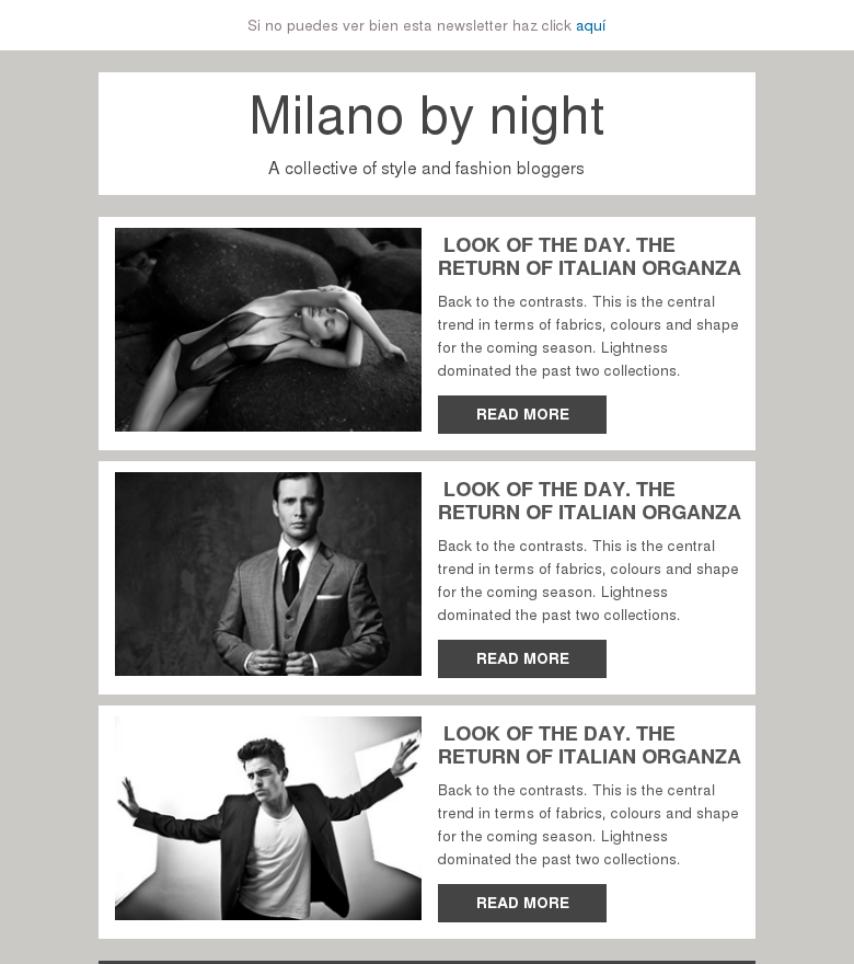 Plantilla email marketing Noticias