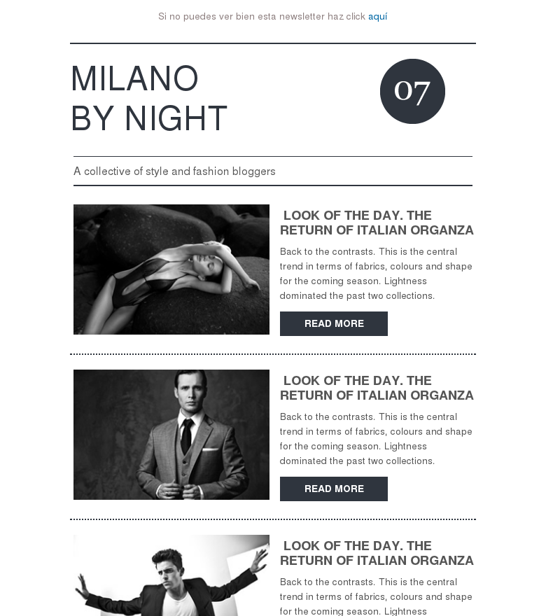 Plantilla email marketing Moda blanco y negro