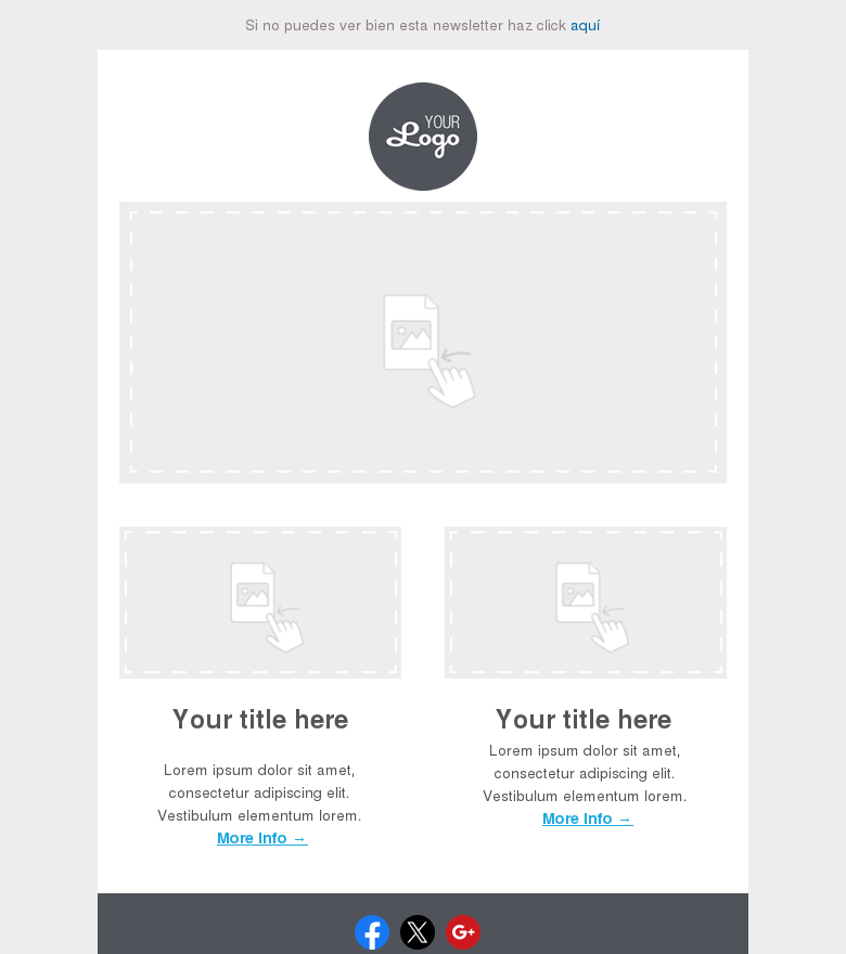 Plantilla email marketing Básica 2 columnas