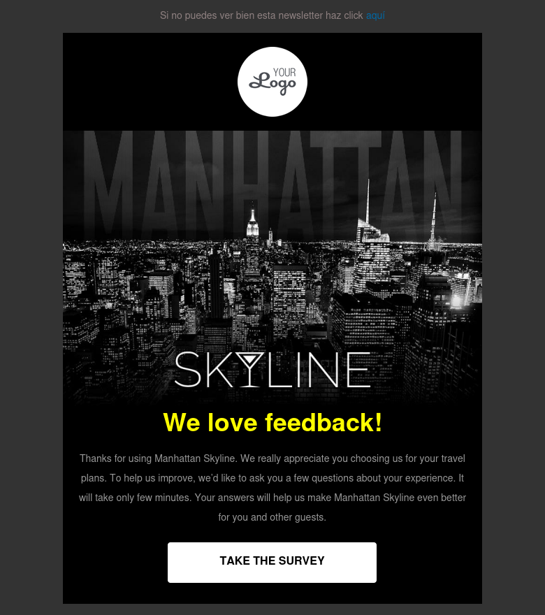 E-Mail-Marketing-Vorlage Ciudad corta