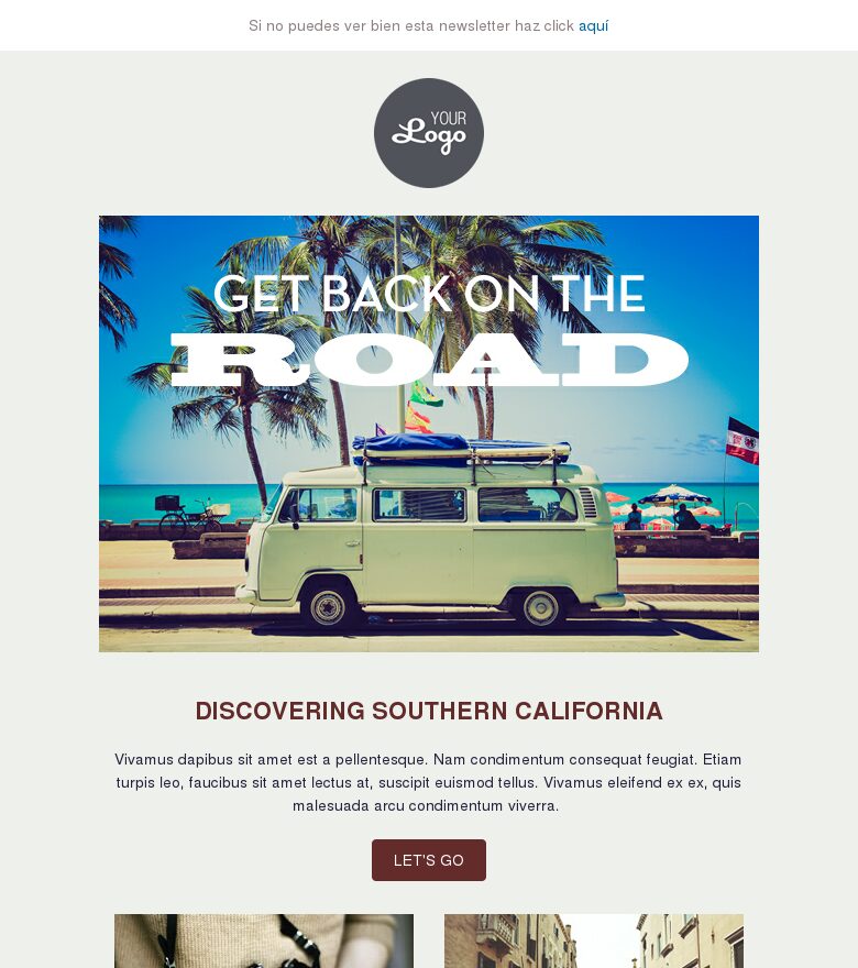 Template email marketing Relax