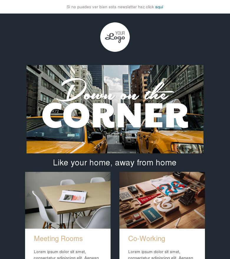 Template email marketing Manhattan