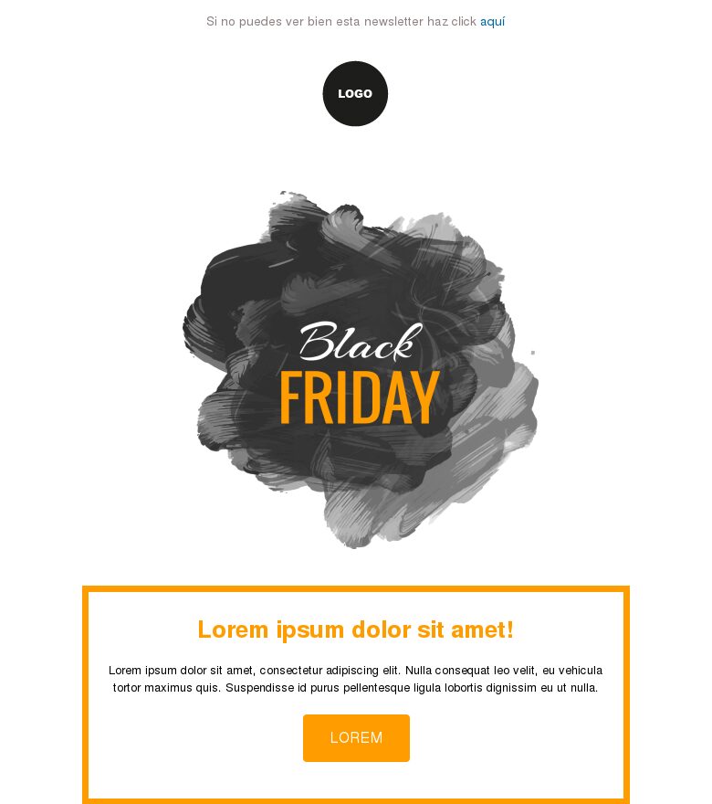 Template email marketing Black Friday #3