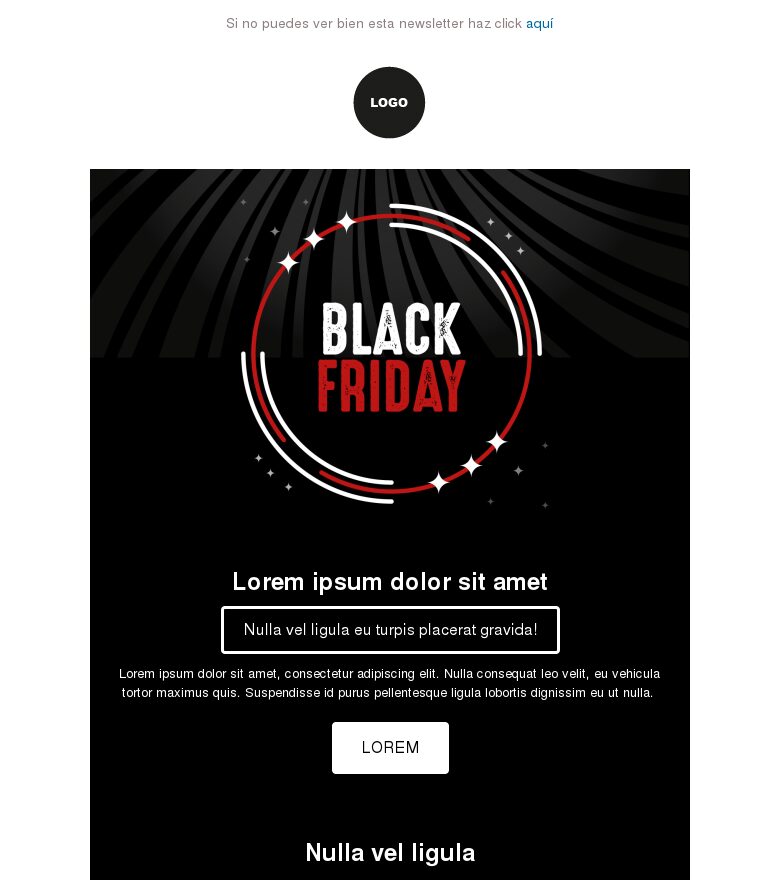 Template email marketing Black Friday #5