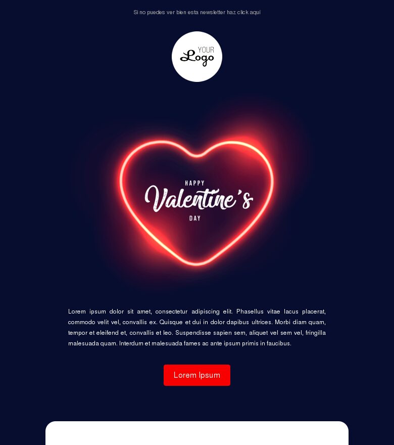 Template email marketing SanValentín#1