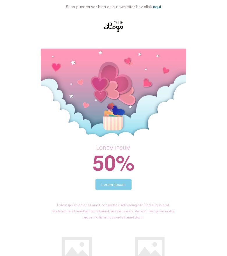 Template email marketing SanValentín#2