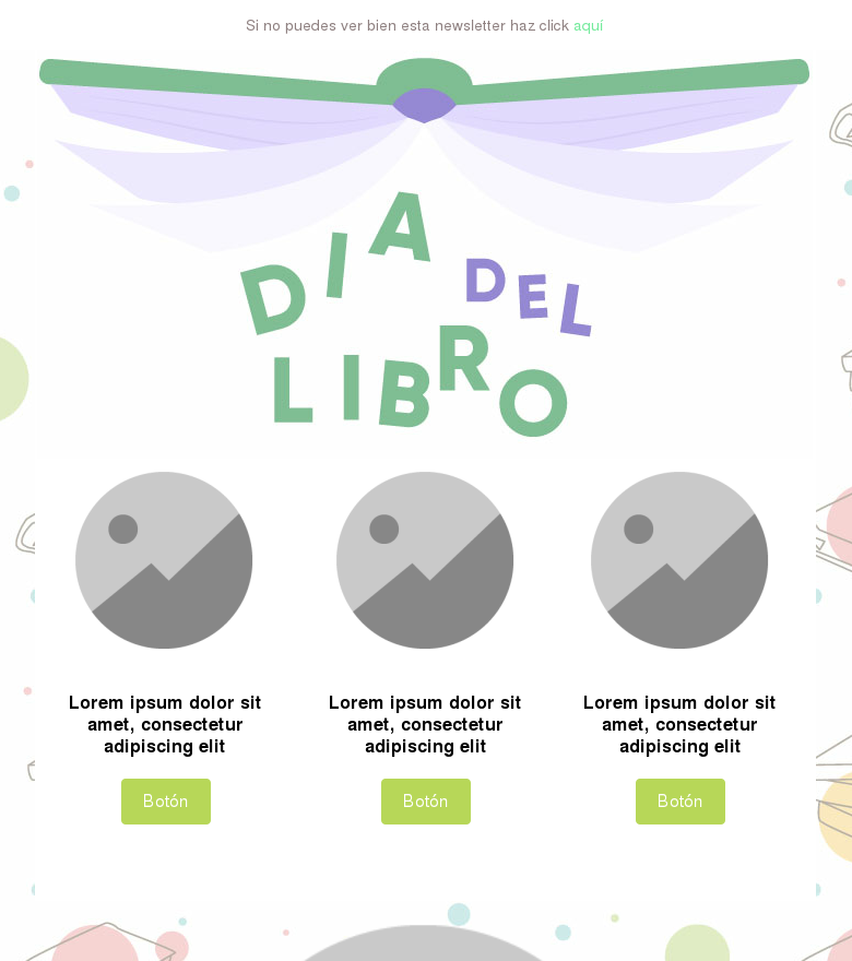 Plantilla email marketing Día del libro 2