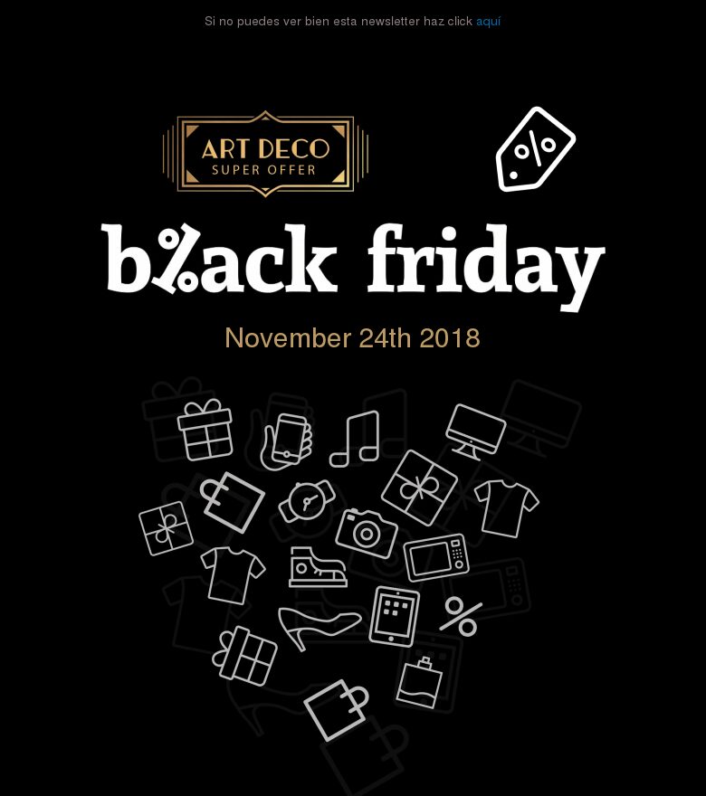 Template email marketing Black Friday #8