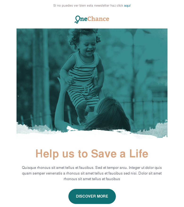 Plantilla email marketing Solidaridad