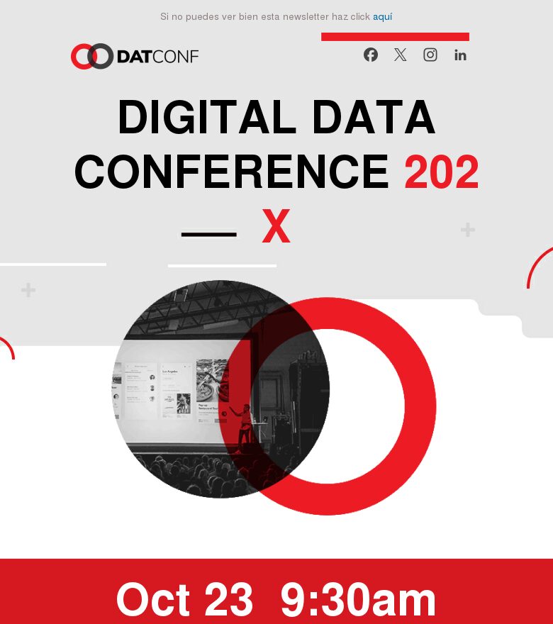 Email marketing template Conferencia fecha