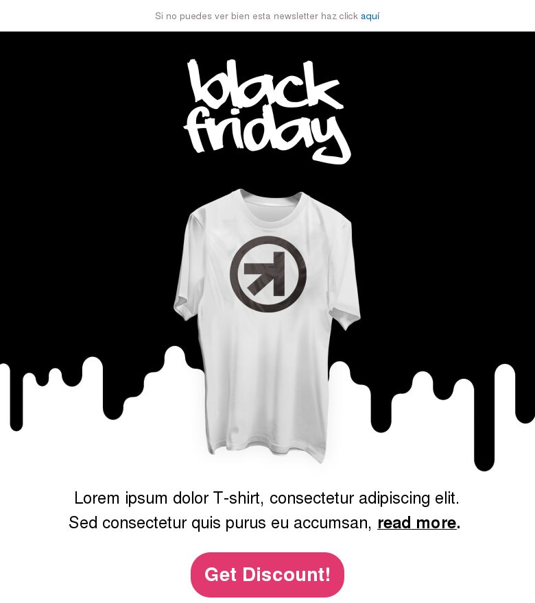 Template email marketing Black Friday #7