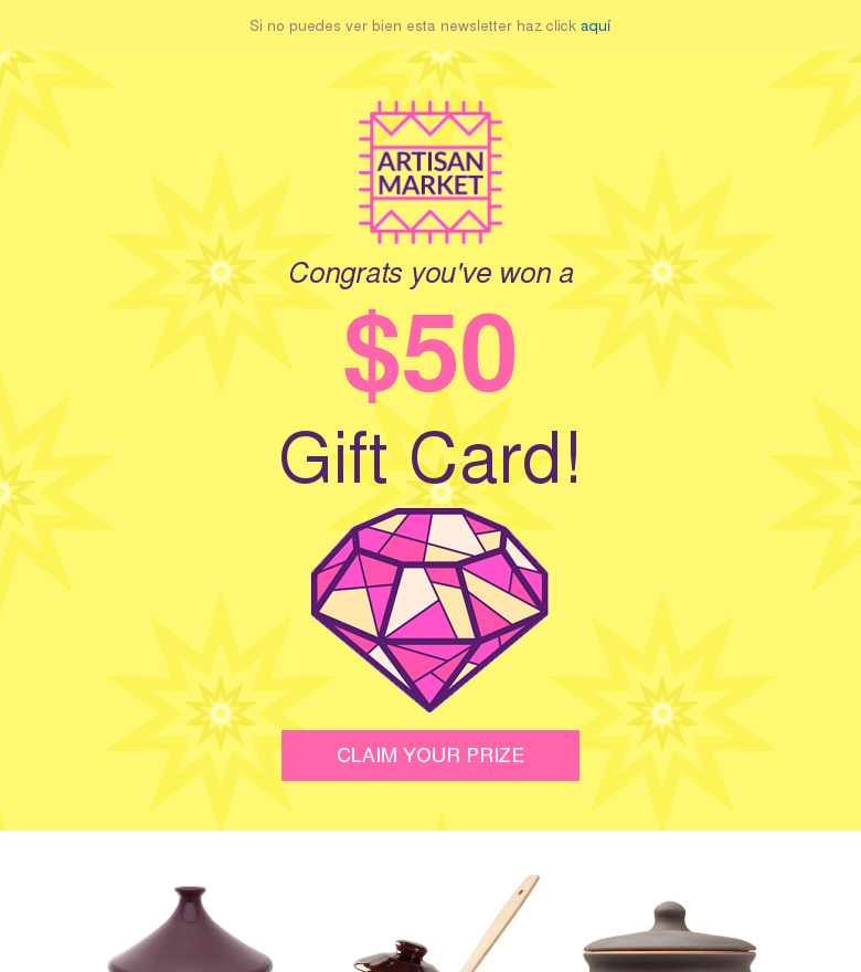 Plantilla email marketing Tarjeta regalo