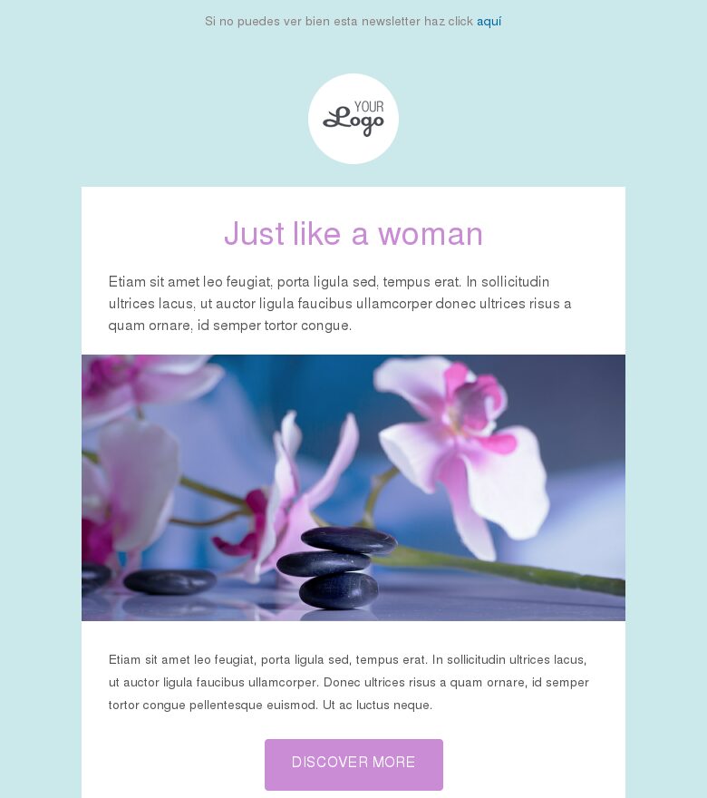 Template email marketing Flores