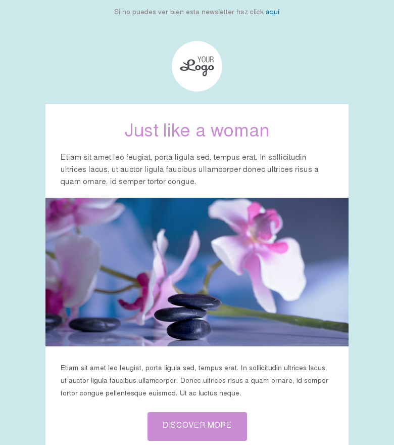 Plantilla email marketing Flores