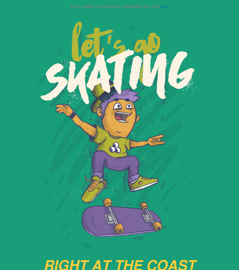 E-Mail-Marketing-Vorlage Skate