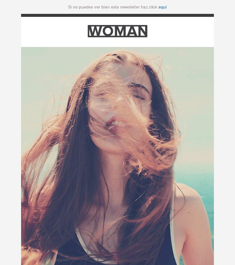 Email marketing template Mujer moda