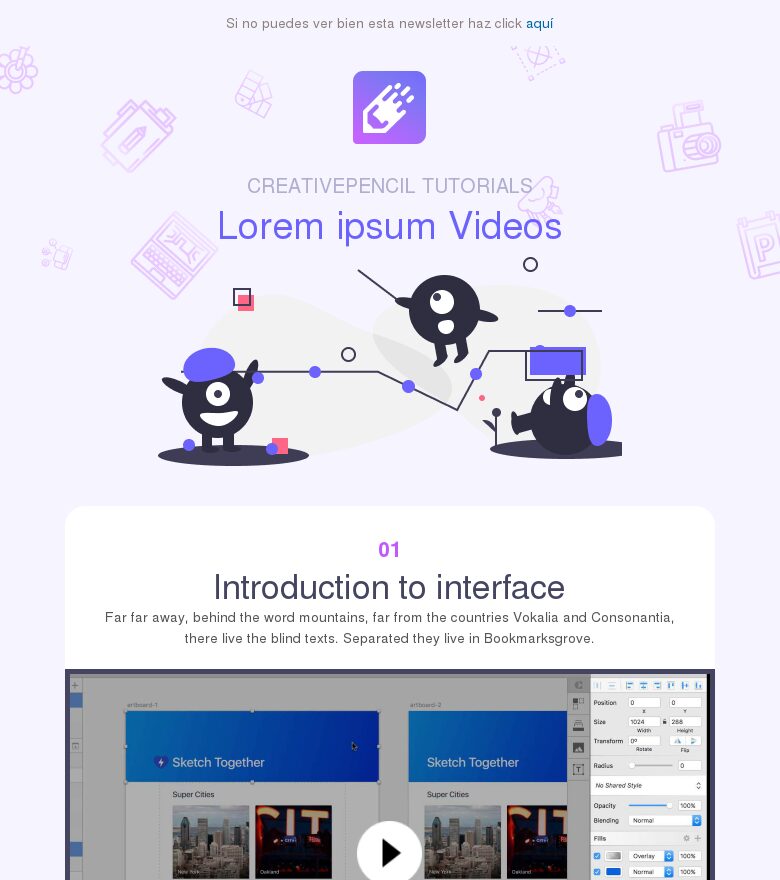 Email marketing template Presentación empresa